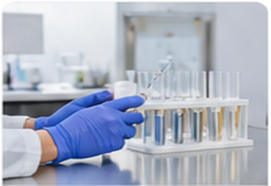 Laboratory professional handling diagnostic samples