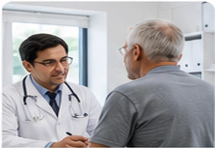 Doctor speaking with an older adult patient